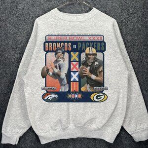 Denver Broncos Green Bay Packerss 1998 er shirt sweatshirt retro vintage tee